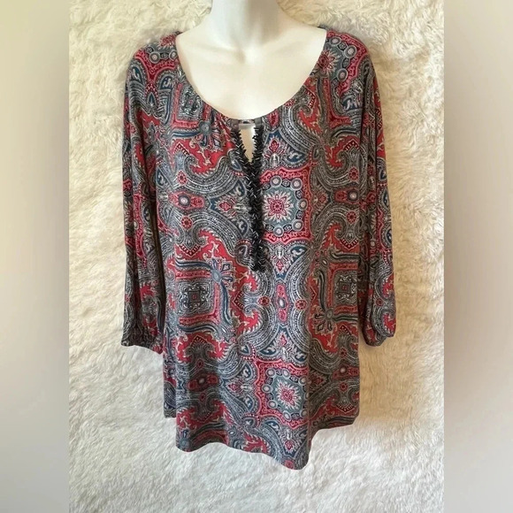 Dressbarn Multicolor Top - Picture 1 of 7